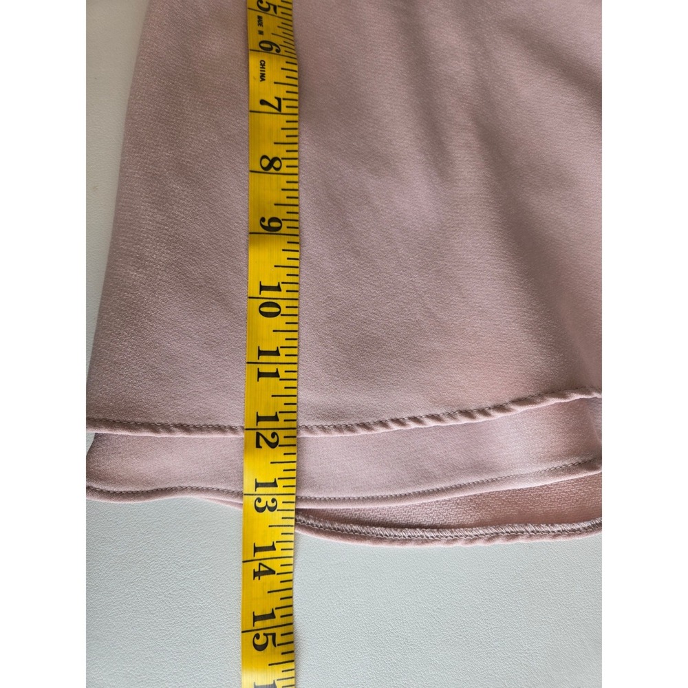 Zara Pink Mauve High Rise Layered Ruffle Skort Shorts Sz M Balletcore Soft Girl - Picture 8 of 9